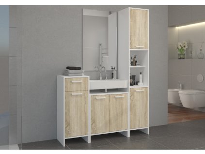 MELA II SZAFKA POD UMYWLKĘ, SZAFKA DOLNA 1F 1S, KOLUMNA 2F