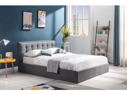 Čalouněná postel PADVA 120 cm - šedá