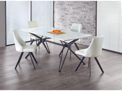 Jídelní stůl PASCAL - bílá / černá