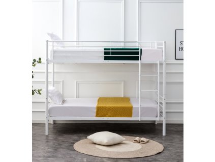 Patrová postel BUNKY 90 cm - bílá