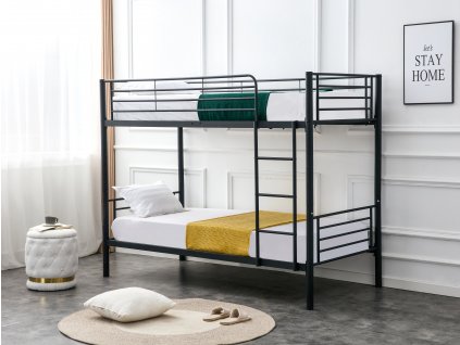 Patrová postel BUNKY 90 cm - černá