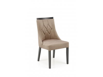 Židle ROYAL černá / MONOLITH 09 (světle hnědá)