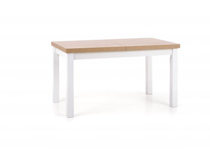 Jídelní stůl TIAGO rozkládací 140-220 cm dub sonoma / bílý