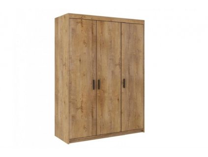 Šatní skříň ELIS 3D dub lefkas