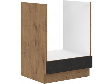 Dolní skříňka pro troubu VIKTORIE grafit mat 11 (60 cm) bez pracovní desky