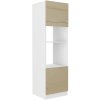 Skříň pro troubu i mikrovlnnou troubu LARY 27 (60 cm) - cappucino lesk