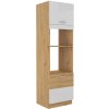 Skříň pro troubu i mikrovlnnou troubu ARISA 42 (60 cm) bílý lesk