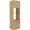 Skříň pro troubu i mikrovlnnou troubu ARISA 42 (60 cm) cappucino lesk