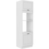 Skříň pro troubu a mikrovlnnou troubu STELLA 48 (60 cm) bílý mat / bílá