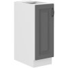 Dolní výsuvná skříňka STELLA 32 (30 cm) dustgrey / bílá