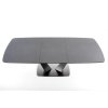 Jídelní rozkládací stůl FANGOR - tmavě šedá / černá