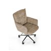Otočné křeslo FLORES - světle hnědá