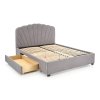 Čalouněná postel GABRIELLA 160 cm - světle šedá