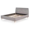 Čalouněná postel Doris 160 x 200 cm - šedá