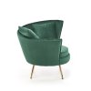Odpočinkové křeslo ALMOND - tmavě zelené