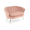 Odpočinkové křeslo AMORINITO XL - růžová / zlatá