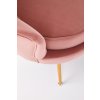 Odpočinkové křeslo AMORINITO - růžová / zlatá