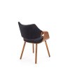 Židle K396 ořech / černá