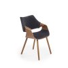 Židle K396 ořech / černá