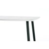Jídelní stůl MARCO - bílý mramor / černá