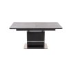 Jídelní rozkládací stůl MARTIN - tmavě šedá / černá