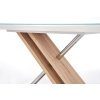 Jídelní stůl NEXUS - extra bílý / dub sonoma