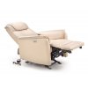 Polohovací křeslo PARADISE s funkcí elektrického rozkládání a funkcí kolébky - krémová