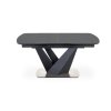 Jídelní rozkládací stůl PATRIZIO - tmavě šedá / černá