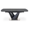 Jídelní rozkládací stůl PATRIZIO - tmavě šedá / černá