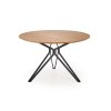Jídelní kulatý stůl PIXEL 2 - zlatý dub / černá