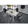 Jídelní stůl BALROG 2 světle šedá / černá