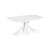 Jídelní rozkládací stůl VIVALDI - bílý mramor / bílá