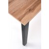 Jídelní stůl GINO deska - dub wotan, nohy - černá