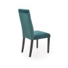 Židle DIEGO 2 černá / prošívané sametové pruhy - MONOLITH 37 (tmavě zelená)