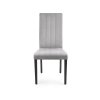 Židle DIEGO 2 černá / prošívané sametové pruhy - MONOLITH 85 (světle šedá)