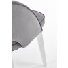Židle MARINO bílá / MONOLITH 85 (šedá)