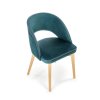Židle MARINO dub medový / MONOLITH 37 (tmavě zelená)