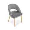 Židle MARINO dub medový / MONOLITH 85 (šedá)