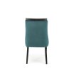 Židle ROYAL černá / MONOLITH 37 (tmavě zelená)