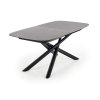 Jídelní rozkládací stůl CAPELLO tmavě šedá / černá
