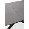 Jídelní rozkládací stůl CAPELLO tmavě šedá / černá