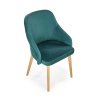 Židle TOLEDO 2 dub medový / MONOLITH 37 (tmavě zelená)