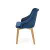 Židle TOLEDO 2 dub medový / MONOLITH 77 (námořnická modř)