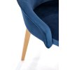 Židle TOLEDO 2 dub medový / MONOLITH 77 (námořnická modř)