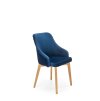 Židle TOLEDO 2 dub medový / MONOLITH 77 (námořnická modř)