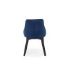 Židle TOLEDO 3 černá / MONOLITH 77 (námořnická modř)