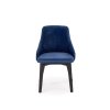 Židle TOLEDO 3 černá / MONOLITH 77 (námořnická modř)