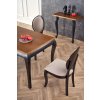 Jídelní stůl WINDSOR rozkládací 160-240 cm tmavý dub / černý