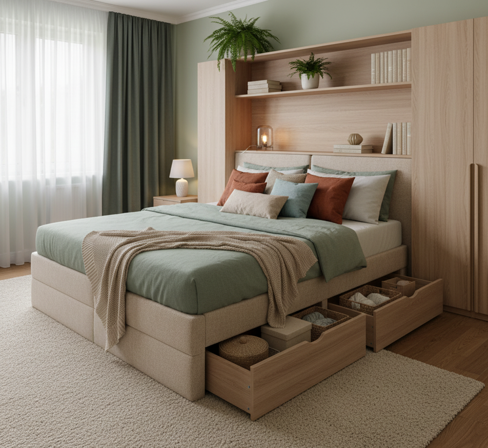 Úložné postele - skvělý pomocník pro každou domácnost