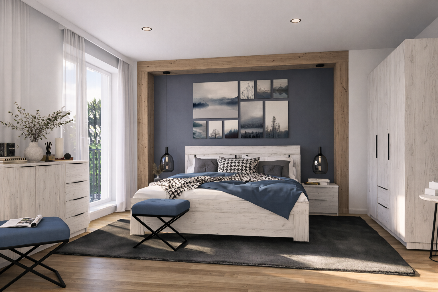 Elegantní ložnice VARIO